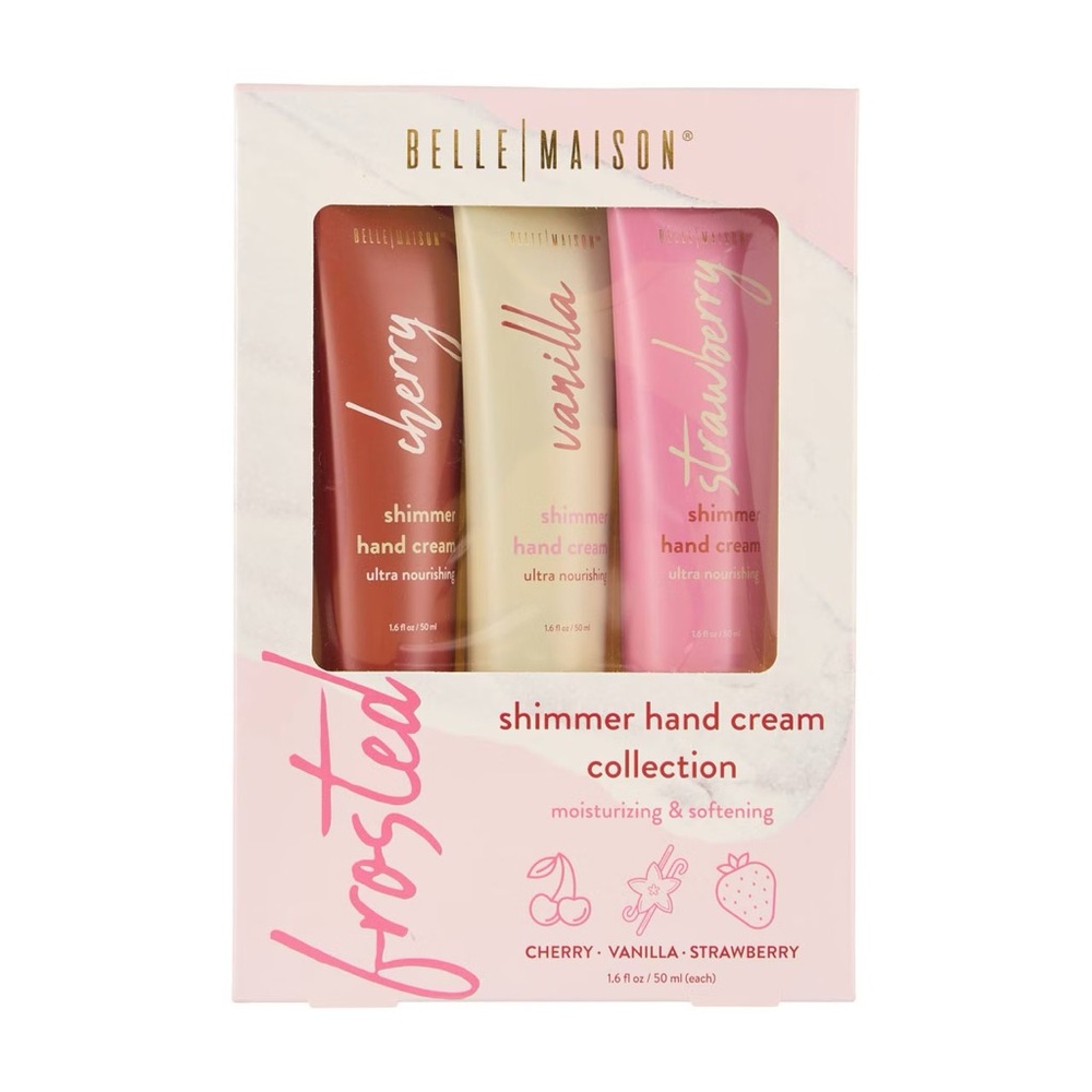 Shimmer Hand Cream Collection, Belle Maison, Set of 3